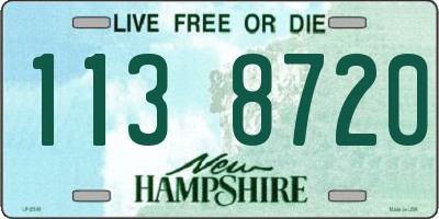 NH license plate 1138720