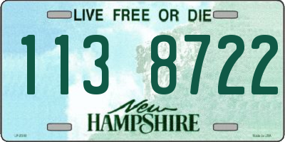 NH license plate 1138722