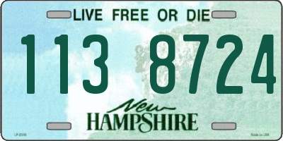 NH license plate 1138724