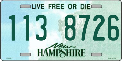 NH license plate 1138726
