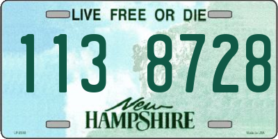 NH license plate 1138728