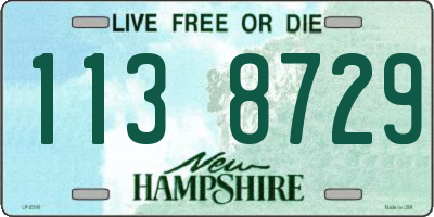 NH license plate 1138729