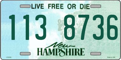 NH license plate 1138736