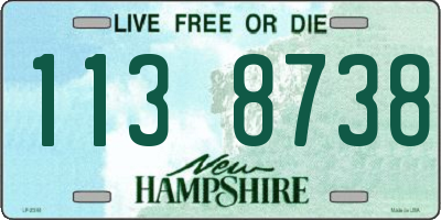 NH license plate 1138738