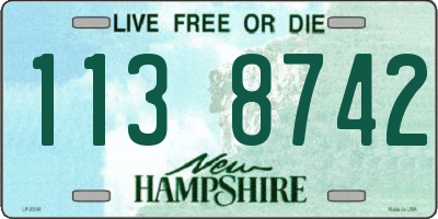 NH license plate 1138742