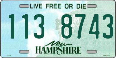 NH license plate 1138743