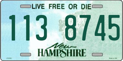 NH license plate 1138745