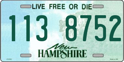 NH license plate 1138752