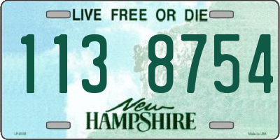 NH license plate 1138754