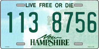NH license plate 1138756