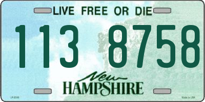 NH license plate 1138758