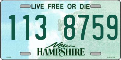 NH license plate 1138759