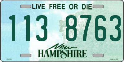 NH license plate 1138763