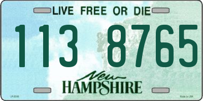 NH license plate 1138765