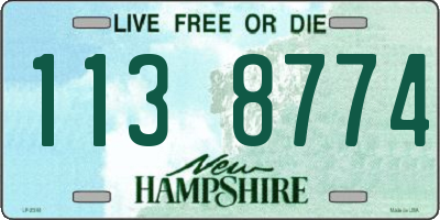 NH license plate 1138774