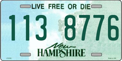 NH license plate 1138776