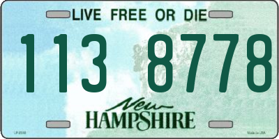 NH license plate 1138778