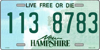 NH license plate 1138783