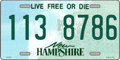NH license plate 1138786