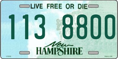 NH license plate 1138800