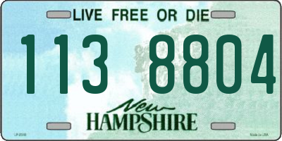 NH license plate 1138804