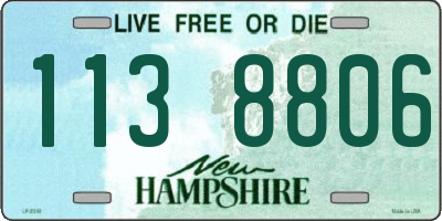 NH license plate 1138806