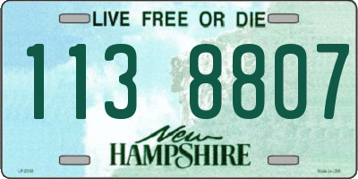 NH license plate 1138807