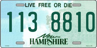 NH license plate 1138810