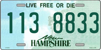 NH license plate 1138833