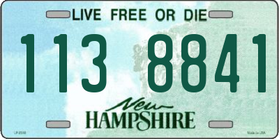 NH license plate 1138841