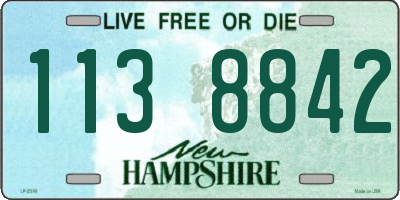 NH license plate 1138842
