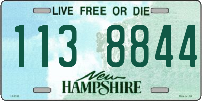 NH license plate 1138844