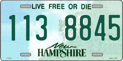 NH license plate 1138845