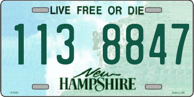 NH license plate 1138847