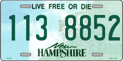 NH license plate 1138852