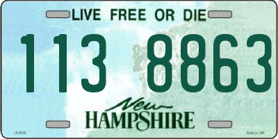 NH license plate 1138863
