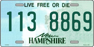 NH license plate 1138869