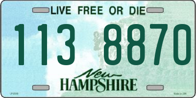 NH license plate 1138870