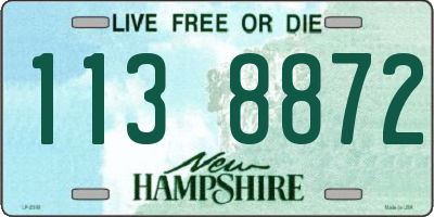 NH license plate 1138872