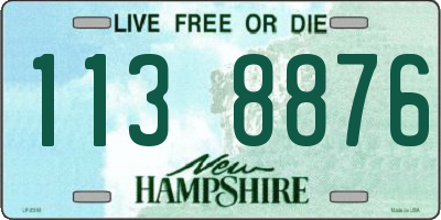 NH license plate 1138876