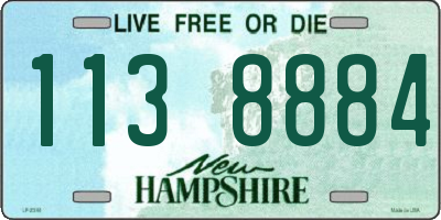 NH license plate 1138884