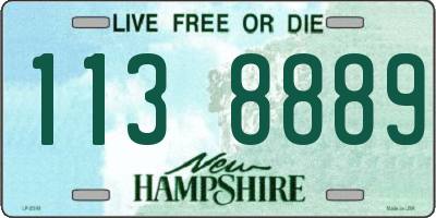 NH license plate 1138889
