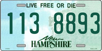NH license plate 1138893