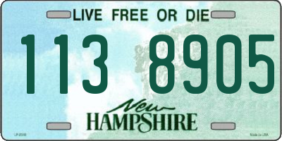 NH license plate 1138905