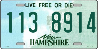 NH license plate 1138914