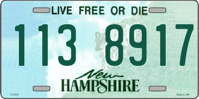 NH license plate 1138917