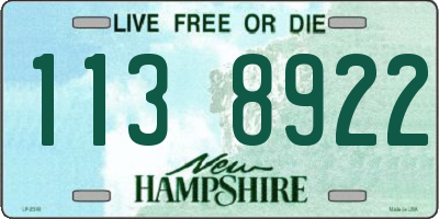 NH license plate 1138922
