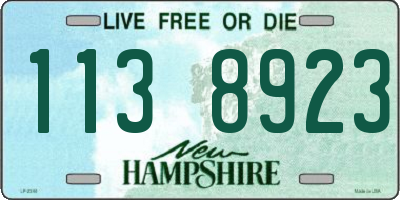 NH license plate 1138923