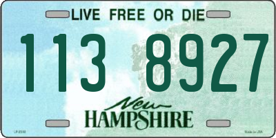 NH license plate 1138927