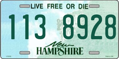 NH license plate 1138928